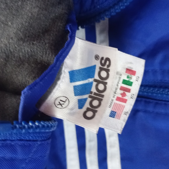 Vintage 90s Adidas Blue Essential Jacket - Picture 2 of 10
